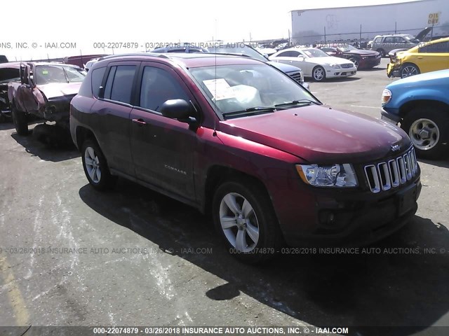 1C4NJCEA1CD605633 - 2012 JEEP COMPASS LATITUDE 红色 照片 1