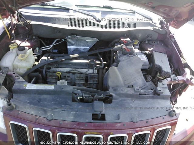 1C4NJCEA1CD605633 - 2012 JEEP COMPASS LATITUDE 红色 照片 10