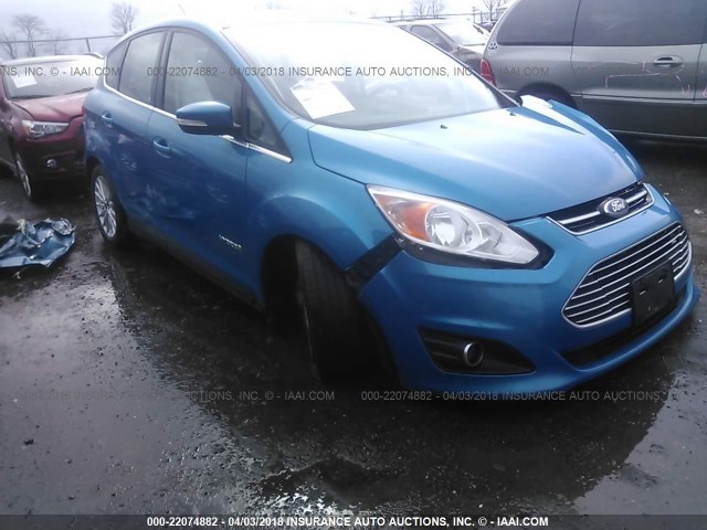 1FADP5BU1EL502943 - 2014 FORD C-MAX SEL BLUE photo 1