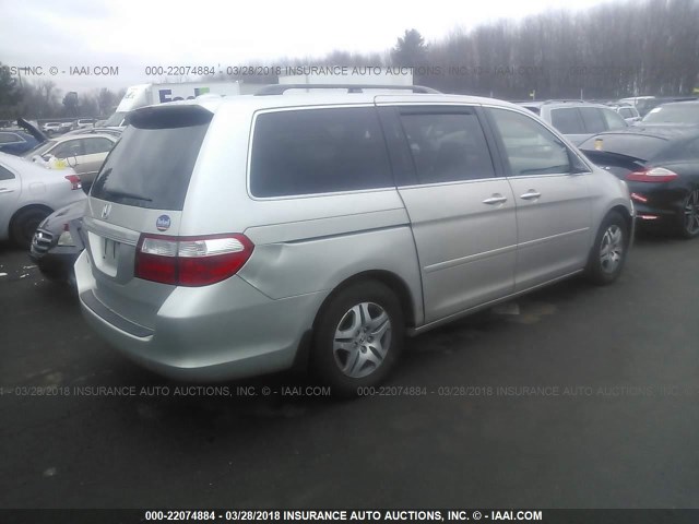 5FNRL38786B451303 - 2006 HONDA ODYSSEY EXL ვერცხლისფერი ფოტო 4