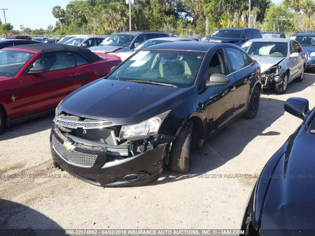 1G1PC5SH2B7260974 - 2011 CHEVROLET CRUZE LS BLACK photo 2