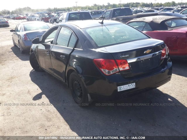 1G1PC5SH2B7260974 - 2011 CHEVROLET CRUZE LS BLACK photo 3