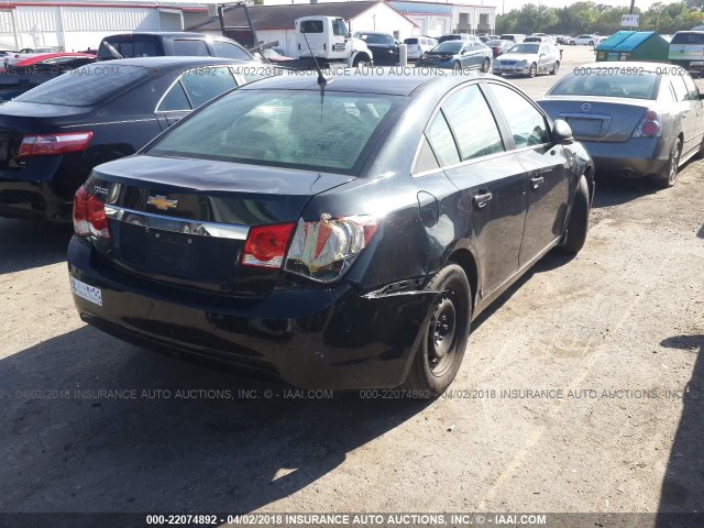 1G1PC5SH2B7260974 - 2011 CHEVROLET CRUZE LS BLACK photo 4