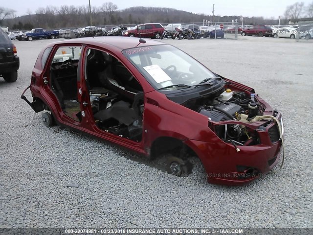 KL2TD66E99B660677 - 2009 PONTIAC G3 RED photo 1