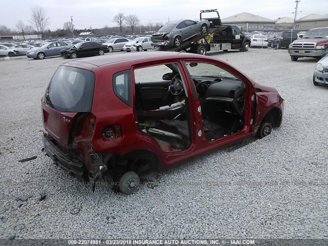 KL2TD66E99B660677 - 2009 PONTIAC G3 RED photo 4