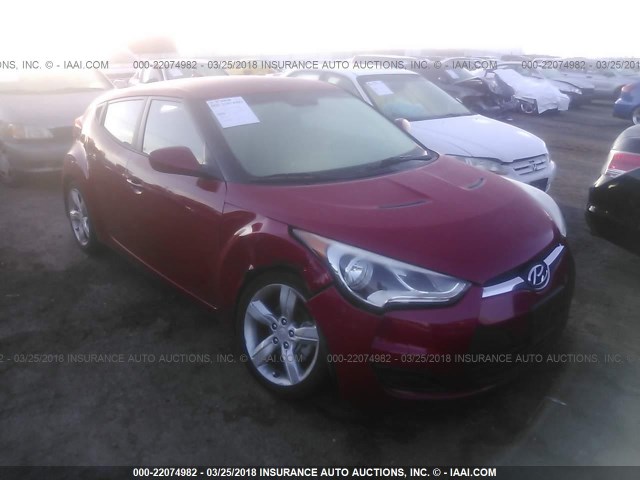 KMHTC6AD6FU232365 - 2015 HYUNDAI VELOSTER RED photo 1