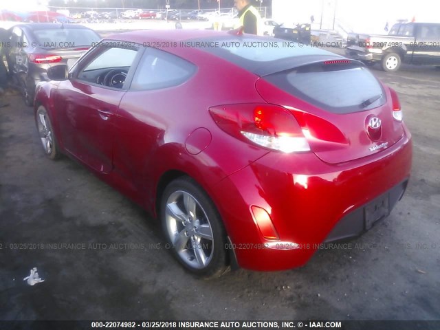 KMHTC6AD6FU232365 - 2015 HYUNDAI VELOSTER RED photo 3