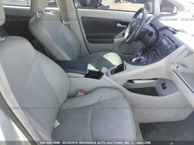 JTDKN3DU4A0238590 - 2010 TOYOTA PRIUS SILVER photo 5