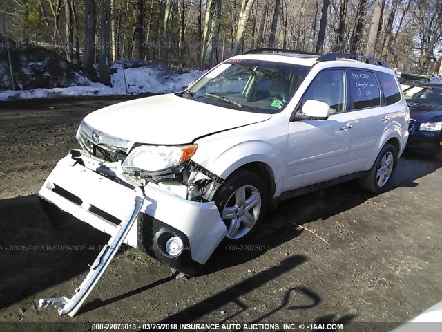 JF2SH6DC0AH741732 - 2010 SUBARU FORESTER 2.5X LIMITED WHITE photo 2