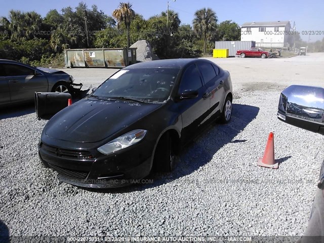 1C3CDFAA0ED779903 - 2014 DODGE DART SE BLACK photo 2