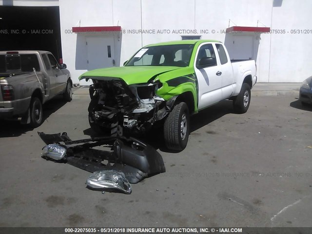 5TFRX5GN7GX059677 - 2016 TOYOTA TACOMA ACCESS CAB/SR/SR5 GREEN photo 2