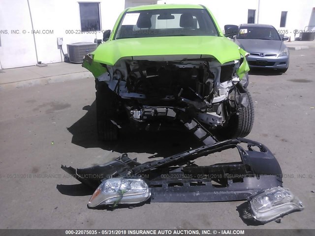 5TFRX5GN7GX059677 - 2016 TOYOTA TACOMA ACCESS CAB/SR/SR5 GREEN photo 6