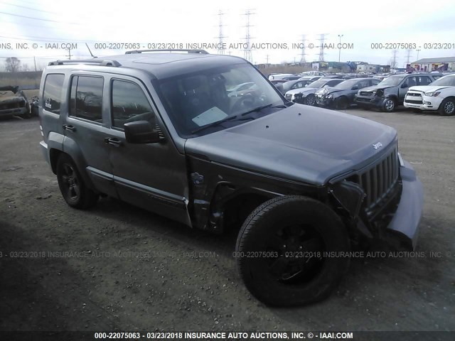 1C4PJMAK4CW124406 - 2012 JEEP LIBERTY SPORT GRAY photo 1