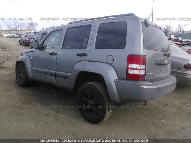 1C4PJMAK4CW124406 - 2012 JEEP LIBERTY SPORT GRAY photo 3