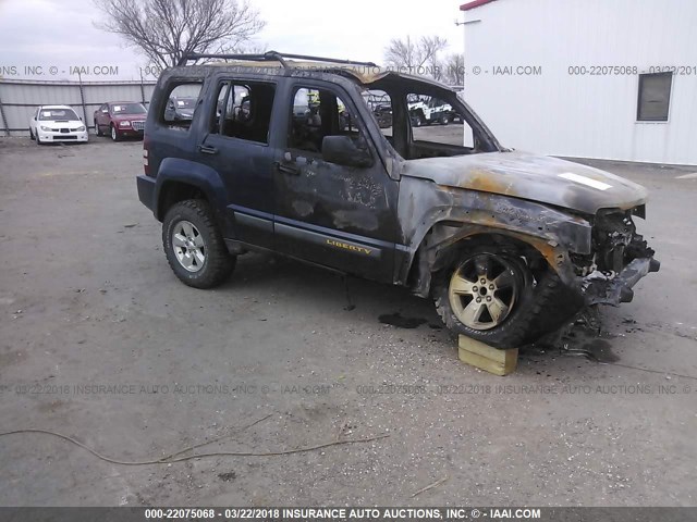 1C4PJMAK5CW128609 - 2012 JEEP LIBERTY SPORT 深蓝色 照片 1