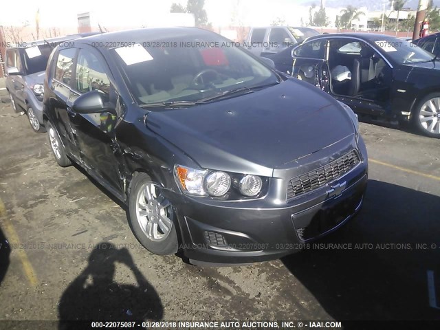 1G1JC6SB0D4197336 - 2013 CHEVROLET SONIC LT GRAY photo 1