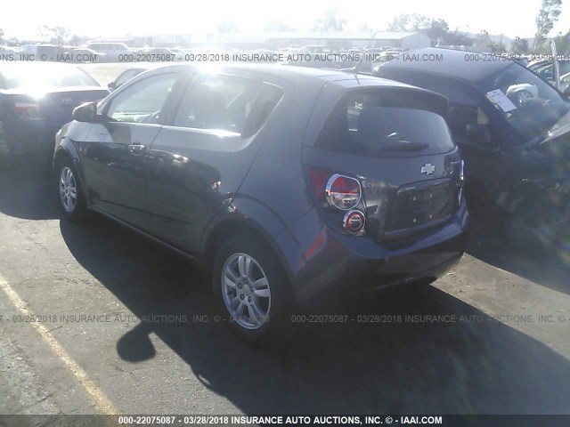 1G1JC6SB0D4197336 - 2013 CHEVROLET SONIC LT GRAY photo 3