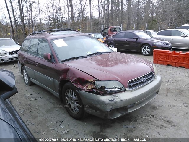4S3BH686246629761 - 2004 SUBARU LEGACY OUTBACK LIMITED RED photo 1