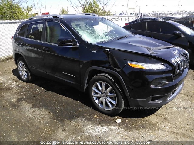 1C4PJLDB7HW603531 - 2017 JEEP CHEROKEE LIMITED BLACK photo 1