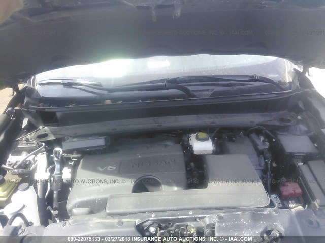 5N1DR2MM0HC654566 - 2017 NISSAN PATHFINDER S/SV/SL/PLATINUM 灰色 照片 10