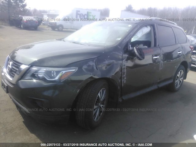 5N1DR2MM0HC654566 - 2017 NISSAN PATHFINDER S/SV/SL/PLATINUM 灰色 照片 2