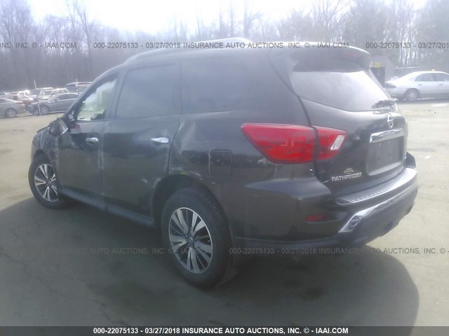 5N1DR2MM0HC654566 - 2017 NISSAN PATHFINDER S/SV/SL/PLATINUM GRAY photo 3