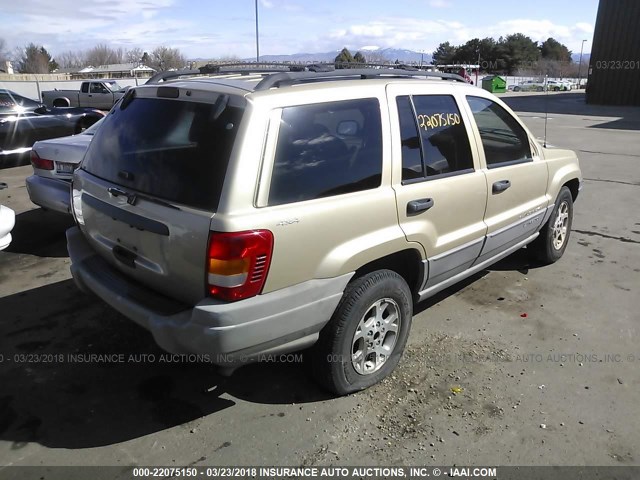 1J4GW48S8YC268230 - 2000 JEEP GRAND CHEROKEE LAREDO TAN photo 4