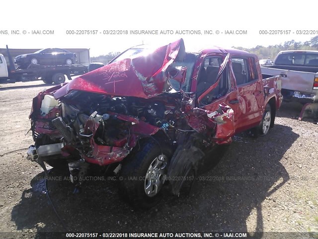 5TFLU4EN7BX009608 - 2011 TOYOTA TACOMA DOUBLE CAB წითელი ფოტო 2