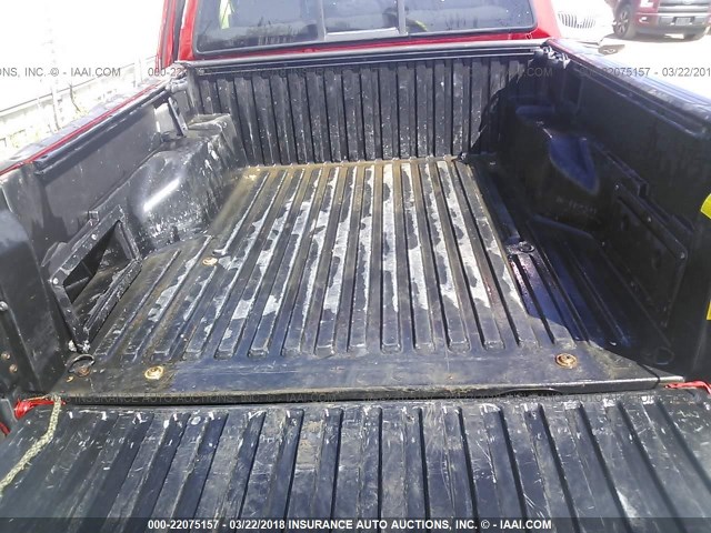 5TFLU4EN7BX009608 - 2011 TOYOTA TACOMA DOUBLE CAB RED photo 8