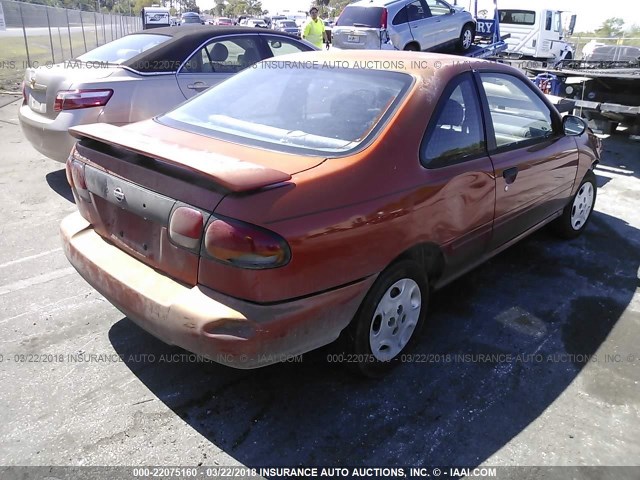 1N4AB42D0WC508746 - 1998 NISSAN 200SX SE ORANGE photo 4