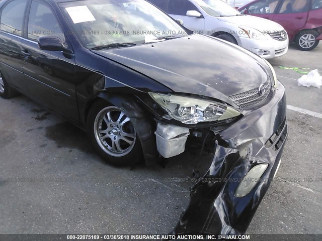 4T1BE30K23U146051 - 2003 TOYOTA CAMRY LE/XLE/SE BLACK photo 6