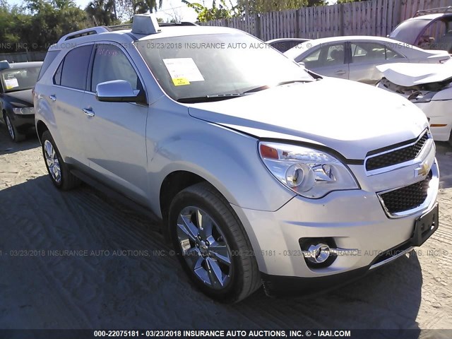 2GNFLGE5XC6197194 - 2012 CHEVROLET EQUINOX LTZ SILVER photo 1