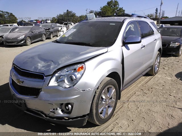 2GNFLGE5XC6197194 - 2012 CHEVROLET EQUINOX LTZ SILVER photo 2