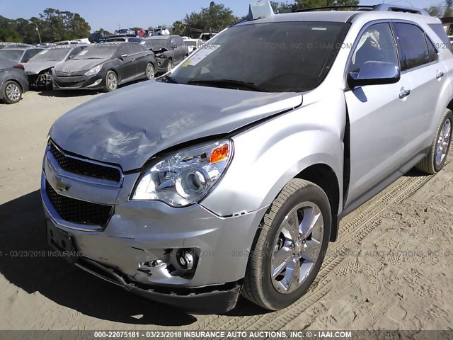 2GNFLGE5XC6197194 - 2012 CHEVROLET EQUINOX LTZ SILVER photo 6