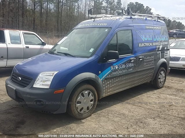 NM0LS7AN4DT153234 - 2013 FORD TRANSIT CONNECT XL BLUE photo 2