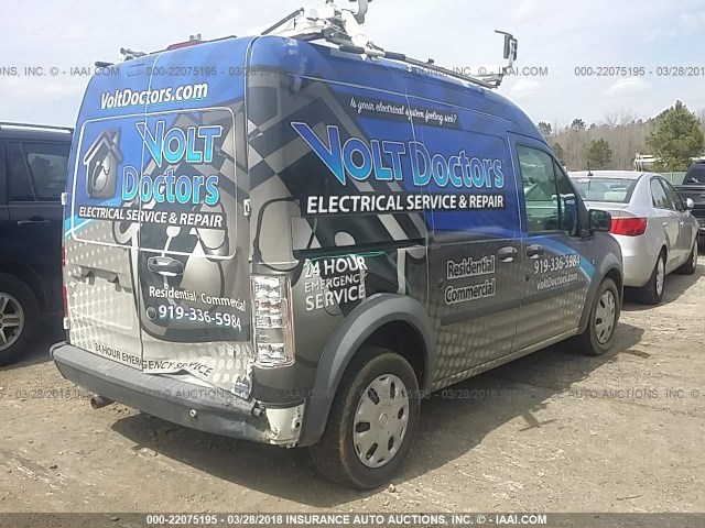 NM0LS7AN4DT153234 - 2013 FORD TRANSIT CONNECT XL BLUE photo 4