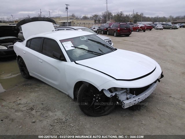 2C3CDXBG6JH121489 - 2018 DODGE CHARGER SXT WHITE photo 1