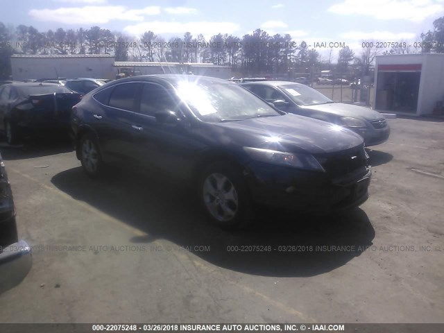 5J6TF1H55AL011765 - 2010 HONDA ACCORD CROSSTOUR EXL BLACK photo 1