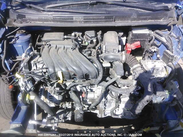 3N1CE2CP2FL428041 - 2015 NISSAN VERSA NOTE S/S PLUS/SV/SL/SR BLUE photo 10