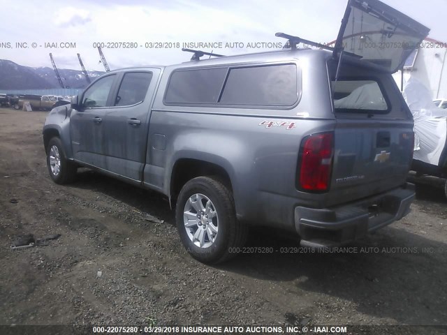 1GCGTCEN7J1160691 - 2018 CHEVROLET COLORADO LT GRAY photo 3