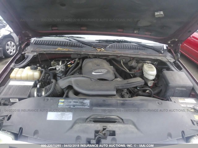 1GKEK63U13J249590 - 2003 GMC YUKON DENALI BURGUNDY photo 10