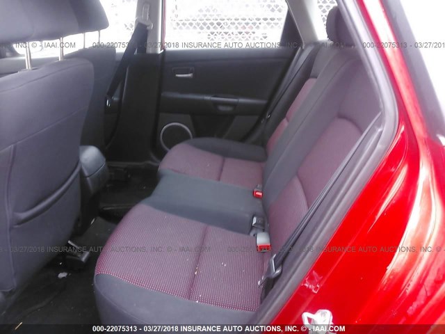 JM1BK343151270025 - 2005 MAZDA 3 HATCHBACK RED photo 8