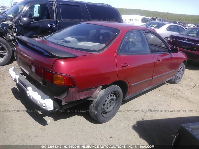 JH4DB7550RS010567 - 1994 ACURA INTEGRA LS RED photo 4