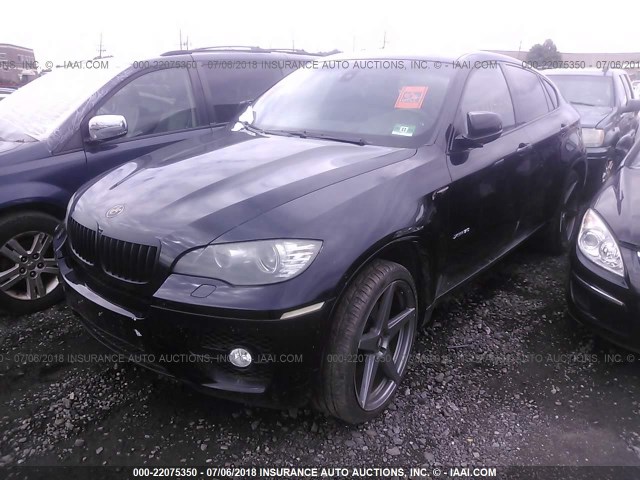 5UXFG83569LZ94028 - 2009 BMW X6 BLACK photo 2