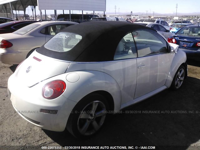 3VWFG31Y17M422522 - 2007 VOLKSWAGEN NEW BEETLE TRIPLE WHITE WHITE photo 4