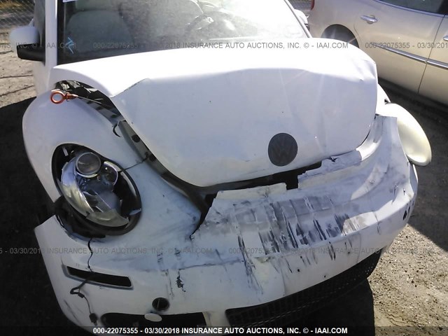 3VWFG31Y17M422522 - 2007 VOLKSWAGEN NEW BEETLE TRIPLE WHITE WHITE photo 6