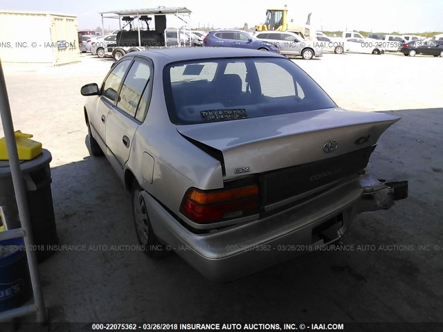 1NXAE09B2SZ308403 - 1995 TOYOTA COROLLA LE/DX GOLD photo 3