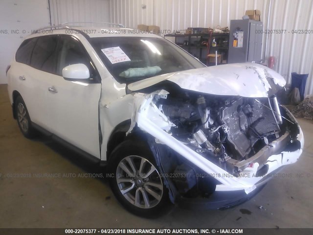 5N1AR2MM7DC629600 - 2013 NISSAN PATHFINDER S/SV/SL/PLATINUM 白色 照片 1