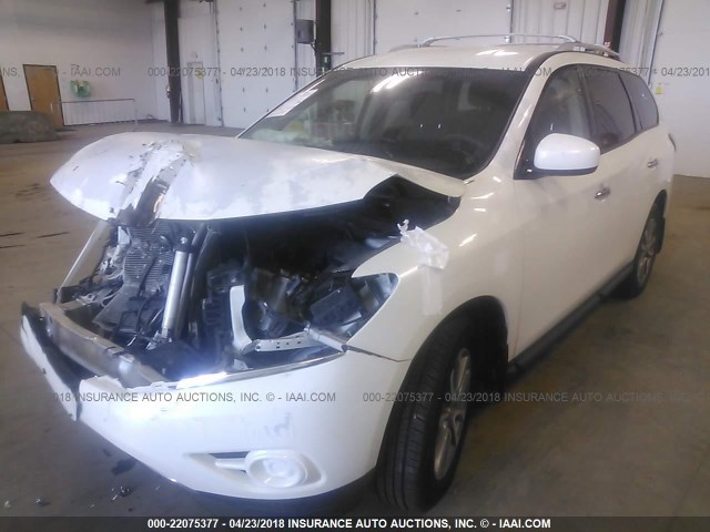 5N1AR2MM7DC629600 - 2013 NISSAN PATHFINDER S/SV/SL/PLATINUM 白色 照片 2