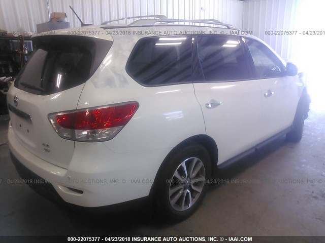 5N1AR2MM7DC629600 - 2013 NISSAN PATHFINDER S/SV/SL/PLATINUM 白色 照片 4